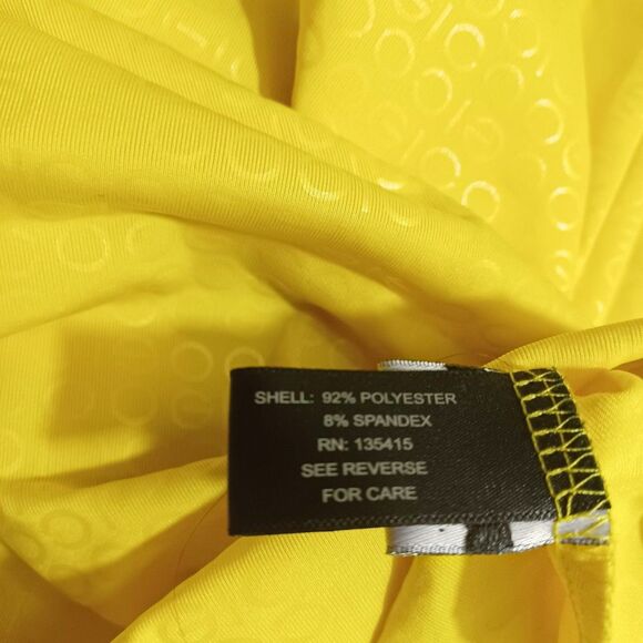 NWT Coogi Womens Plus 3X Yellow Halter Maxi Swim Cover Up Dress Plunge Backless - Picture 9 of 14